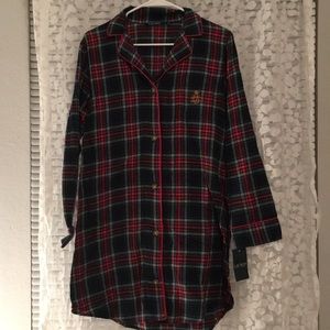 PLAID NIGHT DRESS